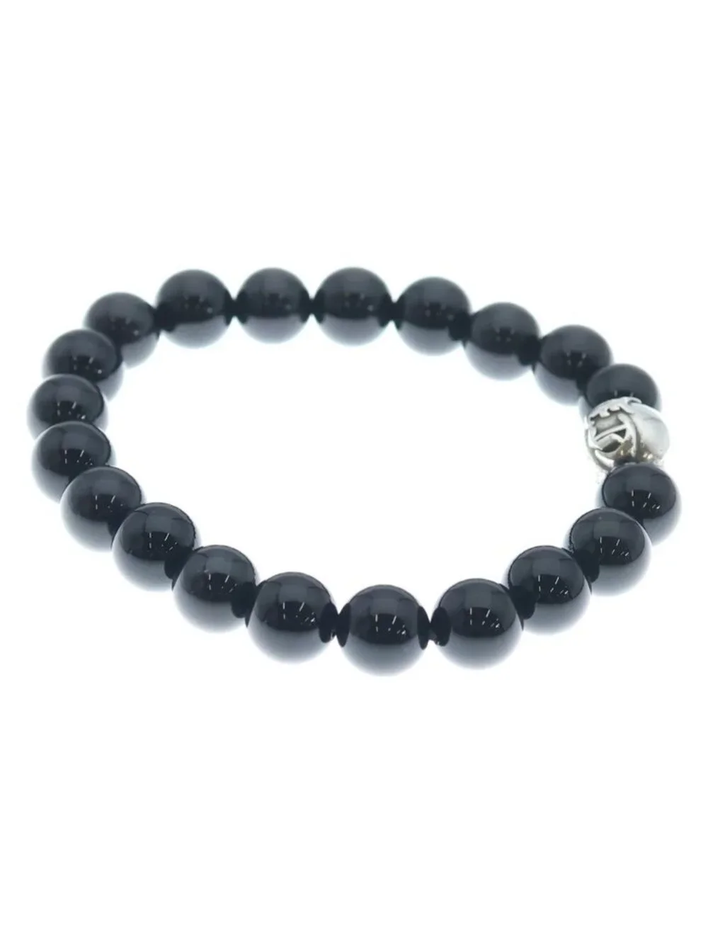 Chrome Hearts 10 Bead Bracelet Black
